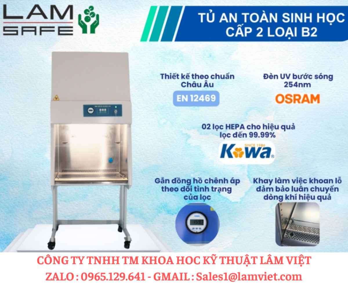 Tủ an toàn sinh học 2B2