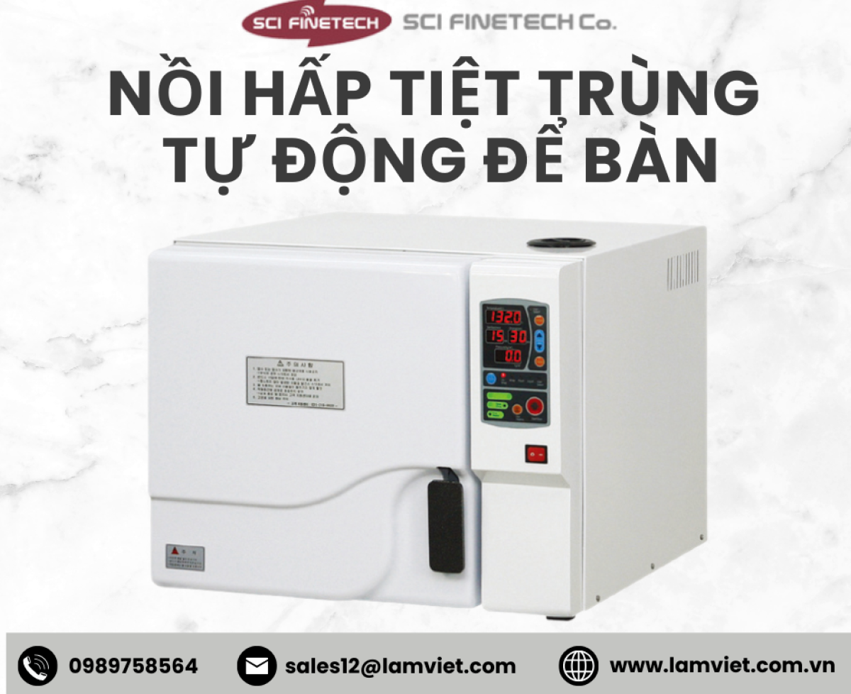 Nồi hấp tiệt trùng tự động để bàn