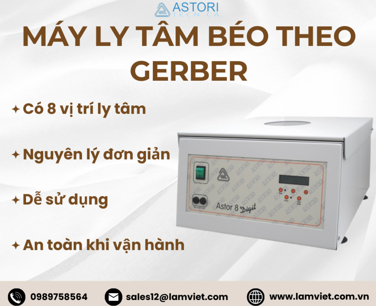 Máy ly tâm béo theo Gerber Astor 8 New