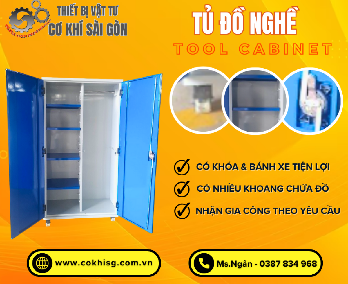 Tủ Đựng Vật Tư Cơ Khí Sài Gòn