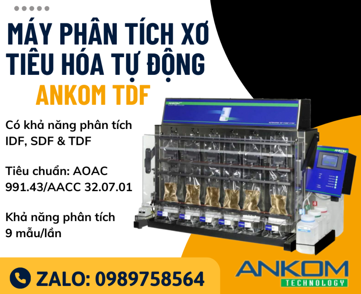 Máy phân tích xơ tiêu hóa tự động Ankom TDF