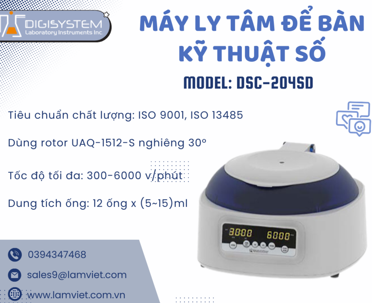 Máy ly tâm để bàn kỹ thuật số