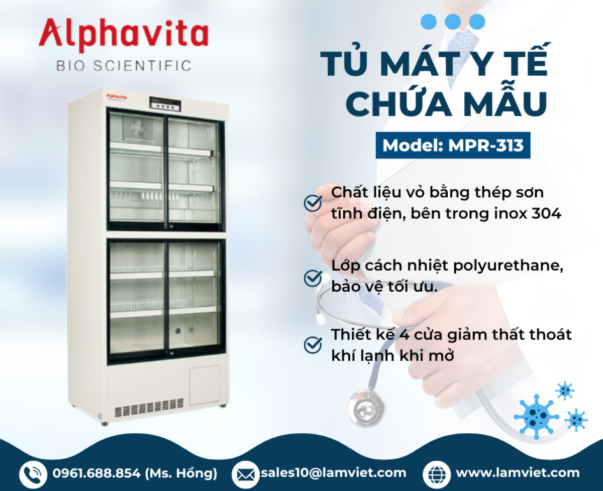 Tủ mát y tế chứa mẫu