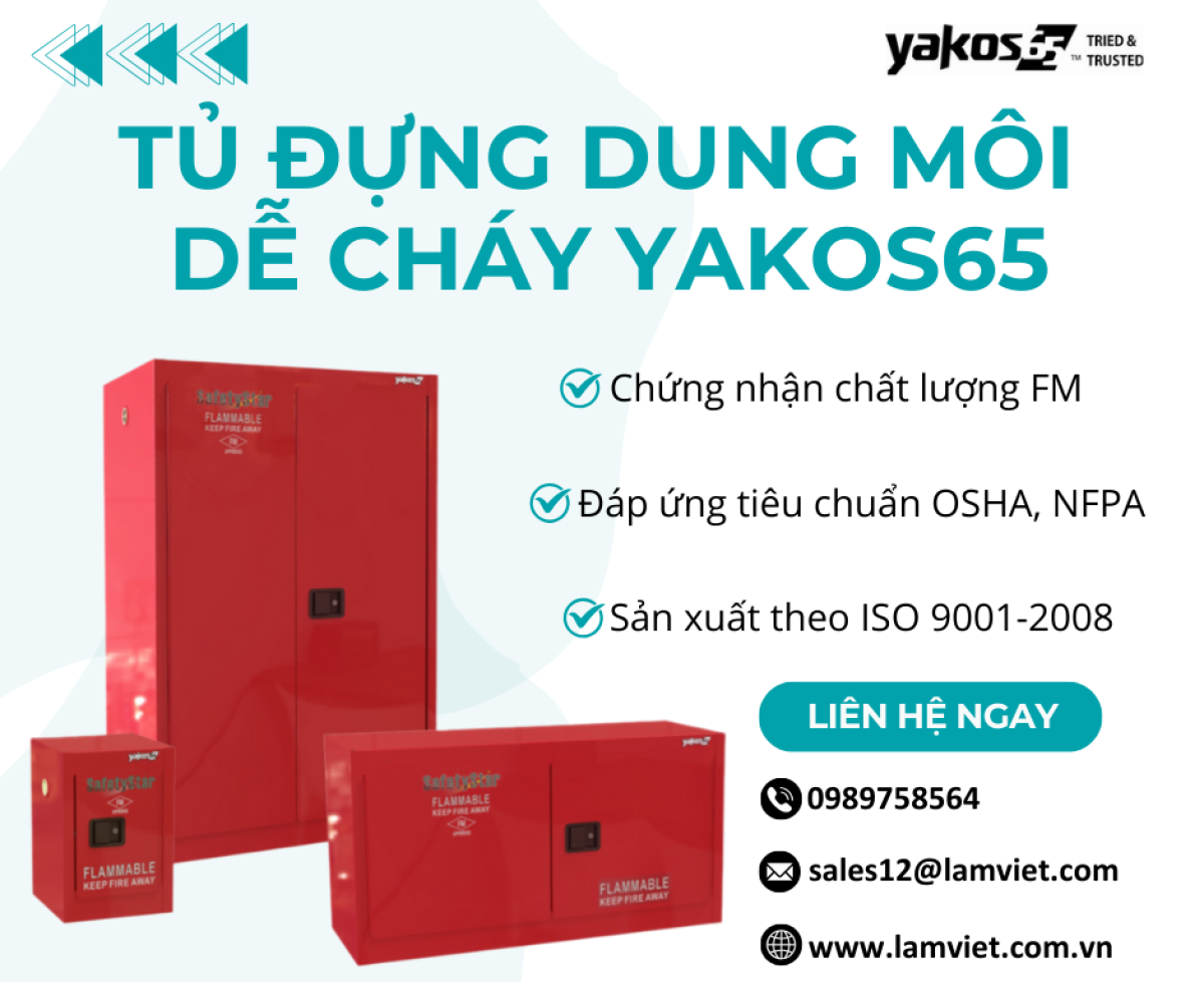 Tủ đựng dung môi dễ cháy YAKOS65