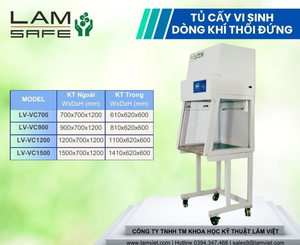 Tủ cấy vi sinh thổi đứng