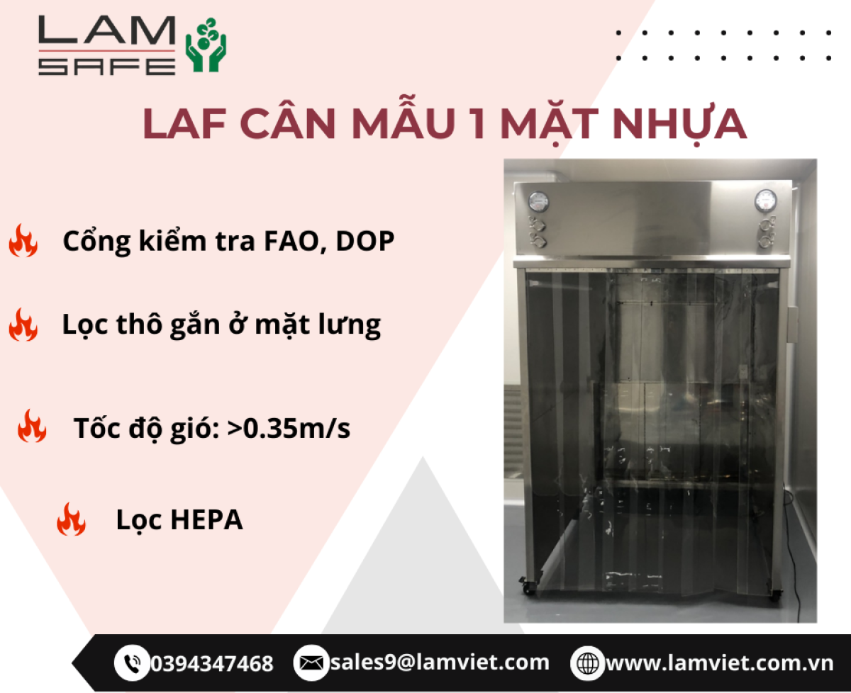 LAF cân mẫu trong phòng sạch