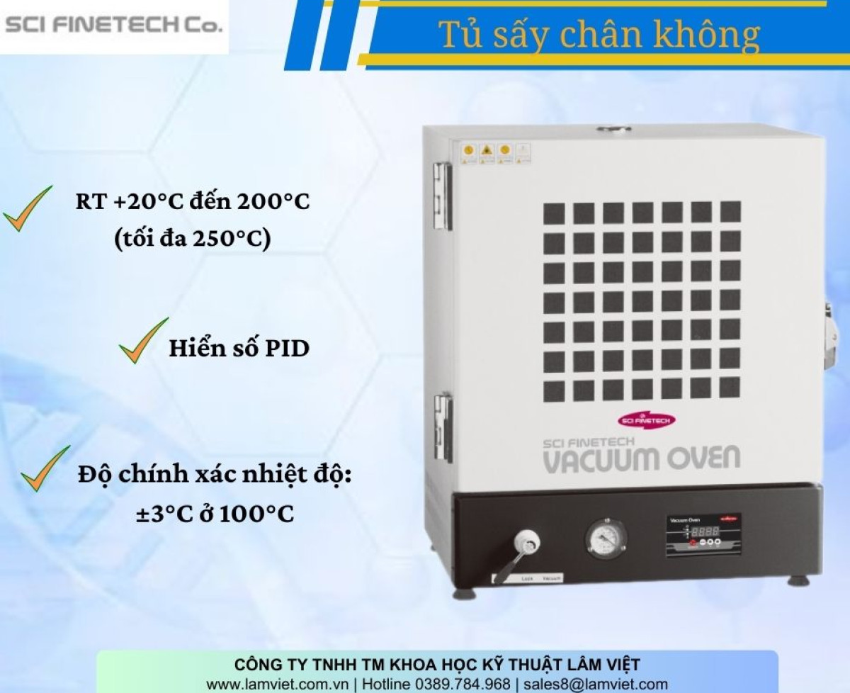 Tủ Sấy Chân Không SCI Finetech - Hàn Quốc