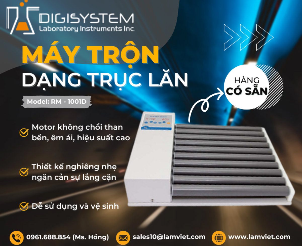 Máy trộn dạng trục lăn