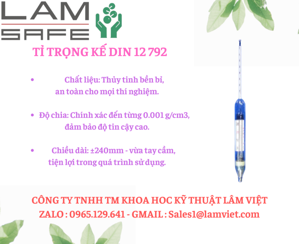 Tỉ trọng kế DIN 12 971