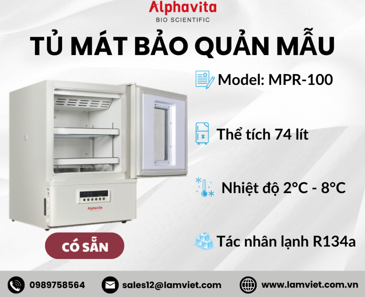 Tủ mát bảo quản mẫu Alphavita