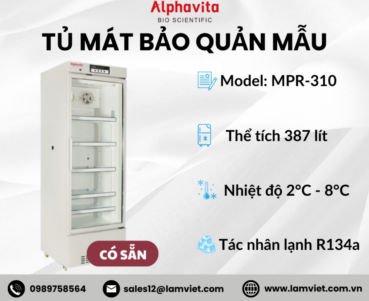 Tủ mát bảo quản mẫu Alphavita