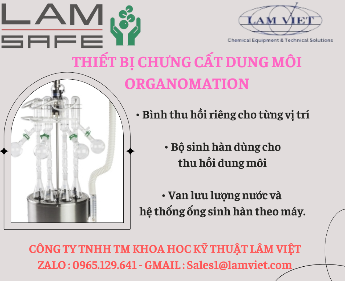 Thiết bị chưng cất dung môi - Organomation