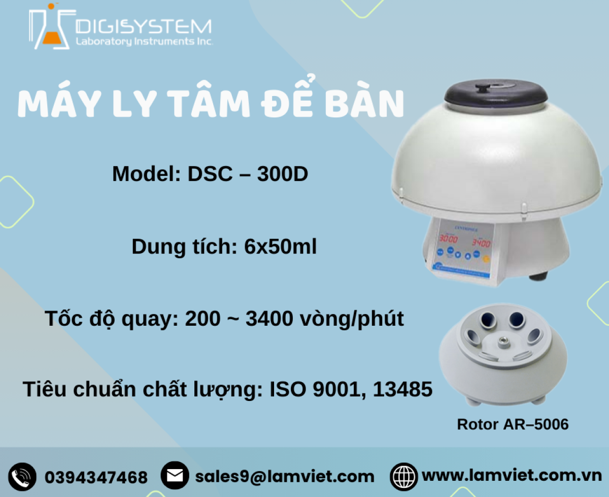 Máy ly tâm để bàn kèm rotor AR–5006