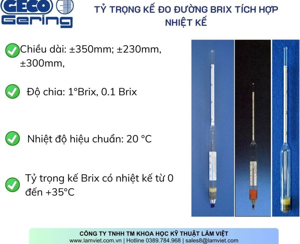 Tỷ trong kế đo đường BRIX