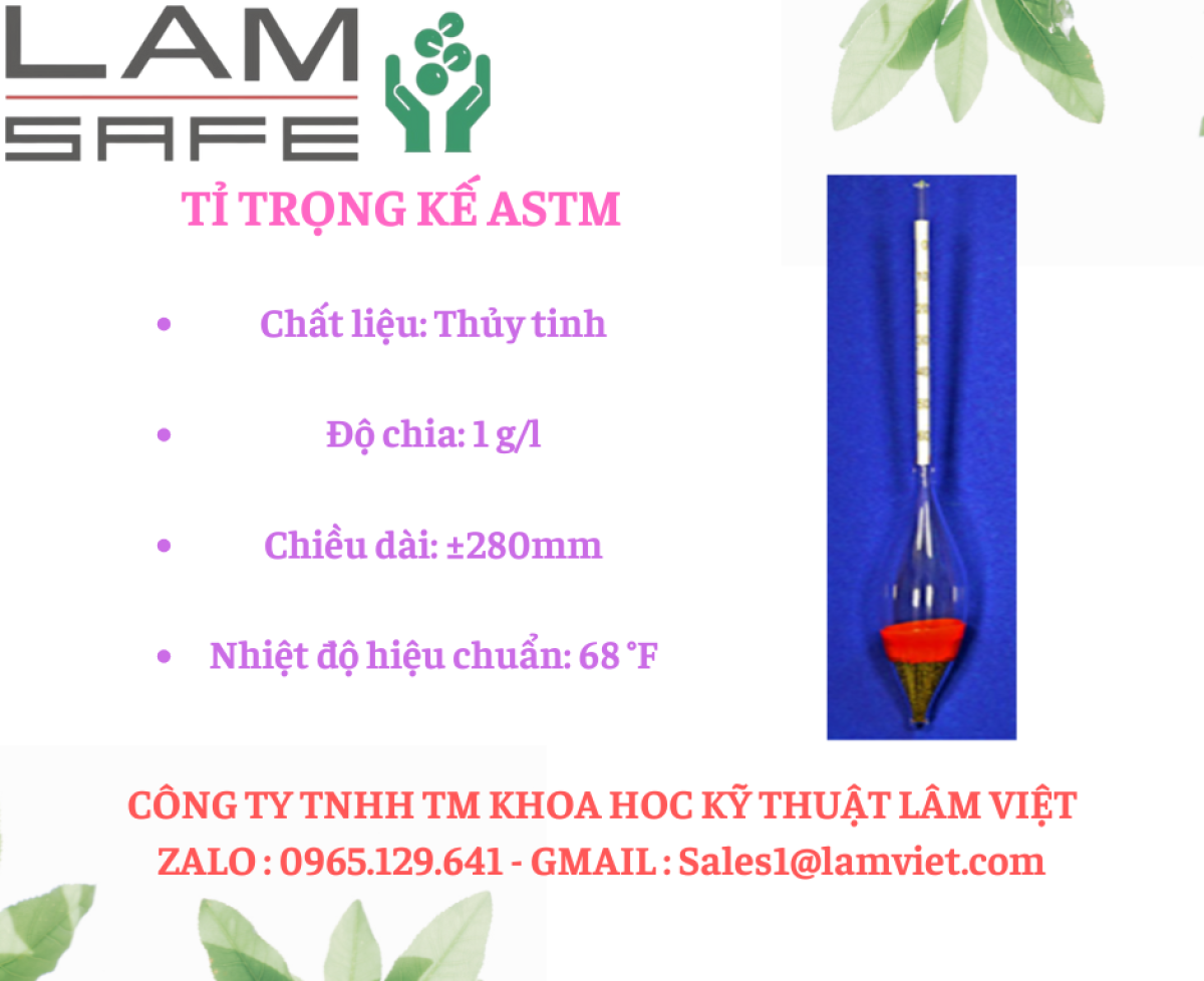 Tỉ trọng kế ASTM