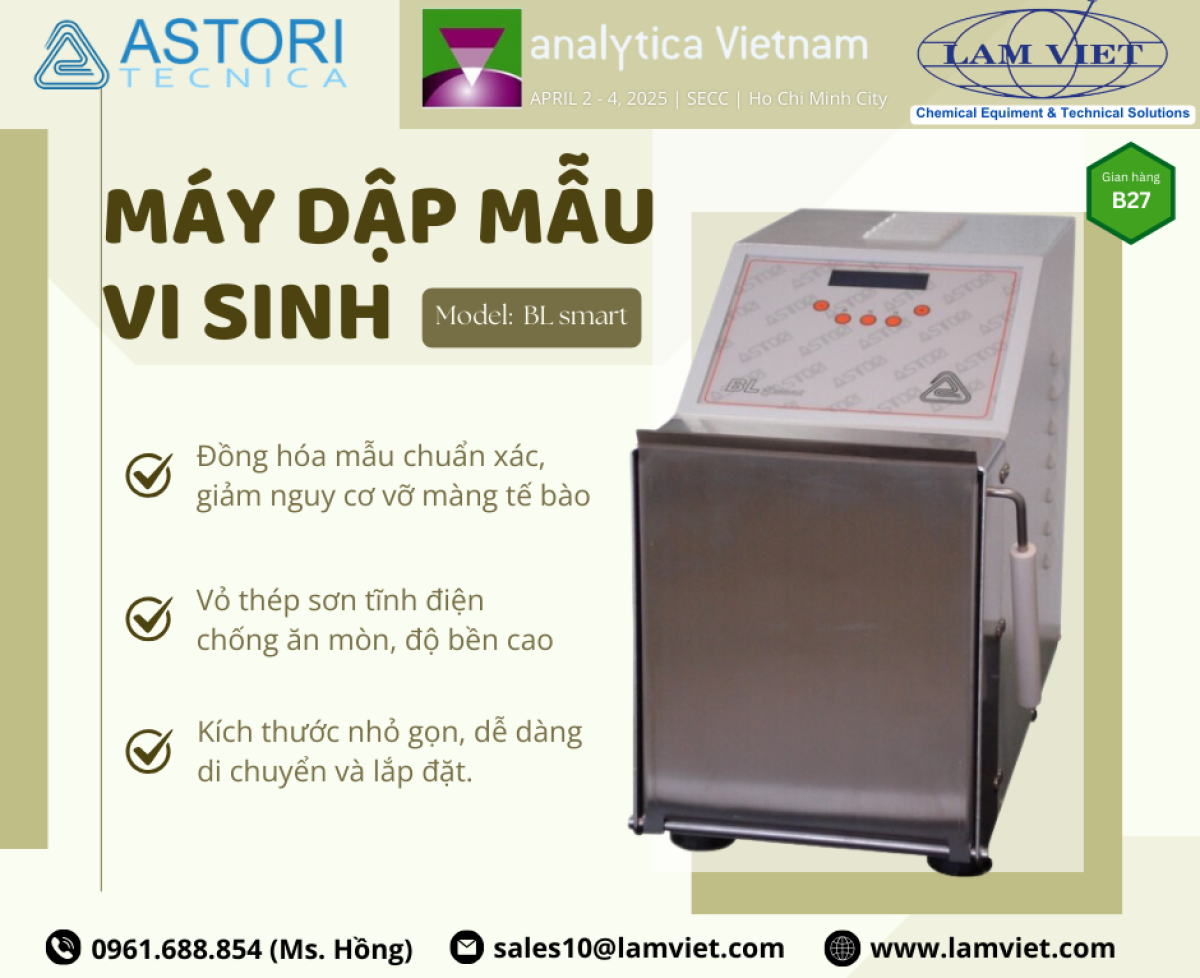 Máy dập mẫu vi sinh