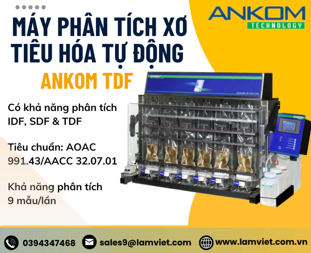 Máy phân tích xơ tiêu hóa tự động TDF