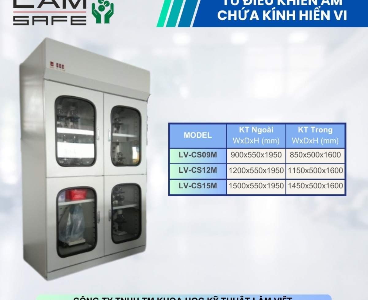 Tủ Điều Khiển Độ Ẩm Chứa Kính Hiển Vi