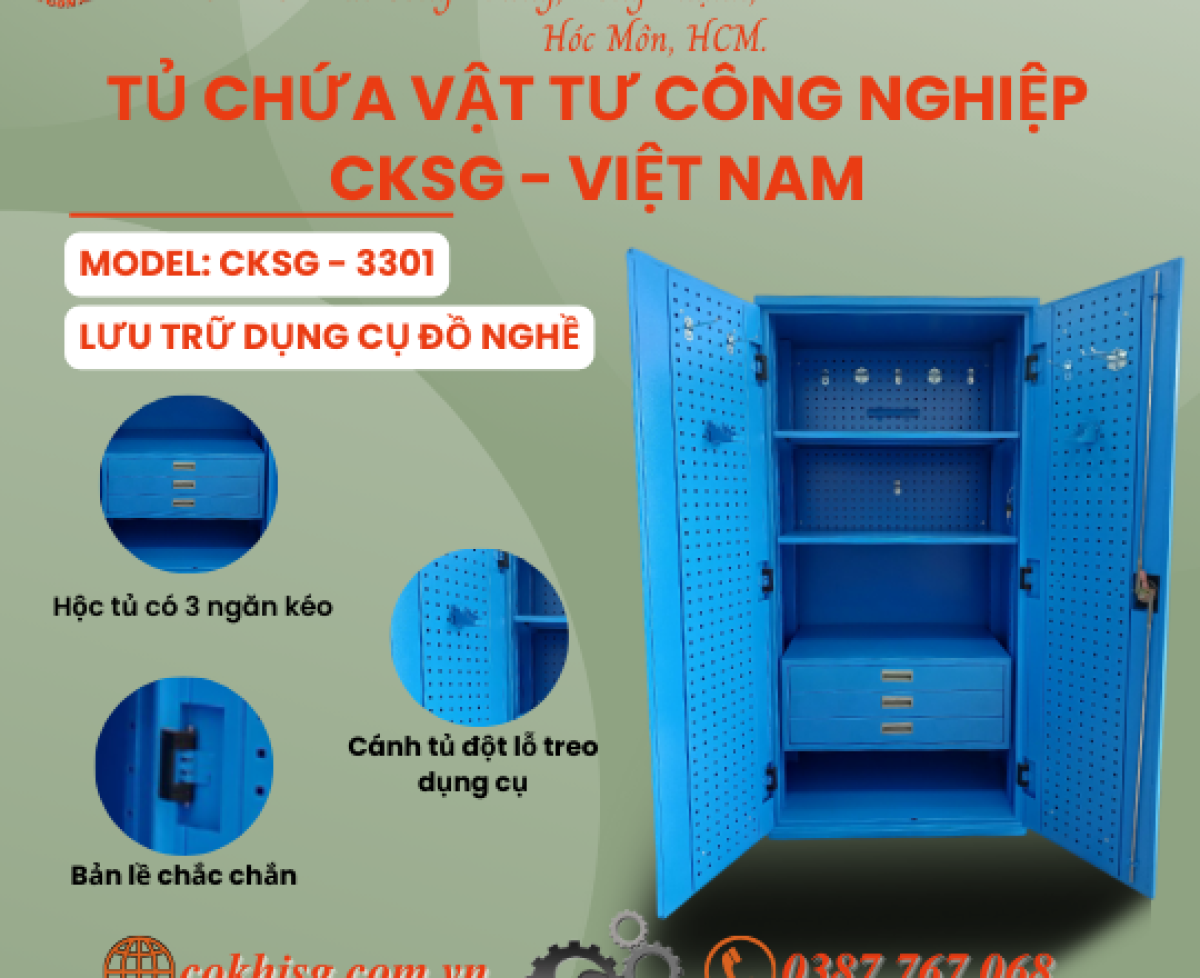 Tủ Chứa Dụng Cụ Vật Tư CKSG - 3301