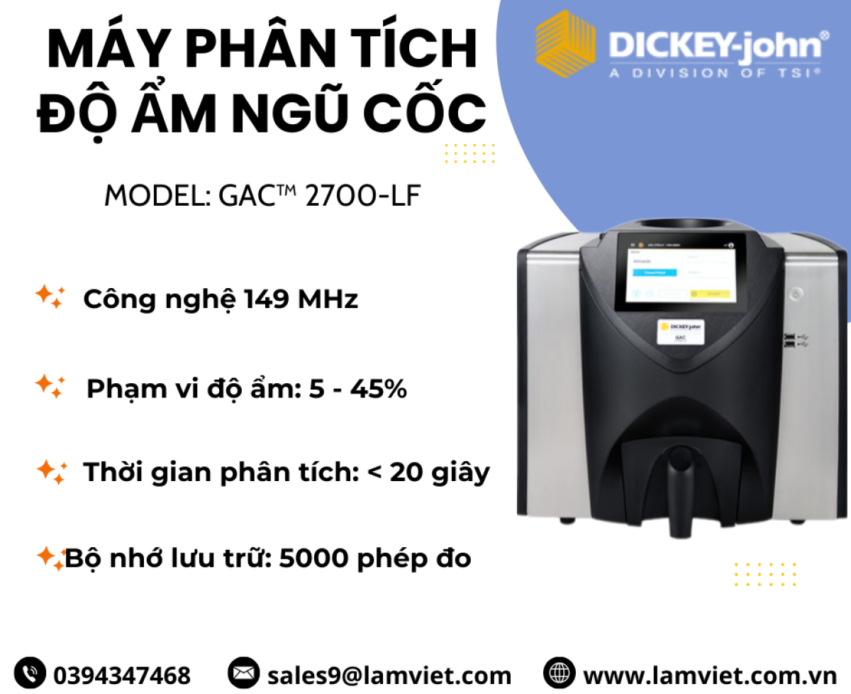 Máy phân tích độ ẩm ngũ cốc DICKEY-john®