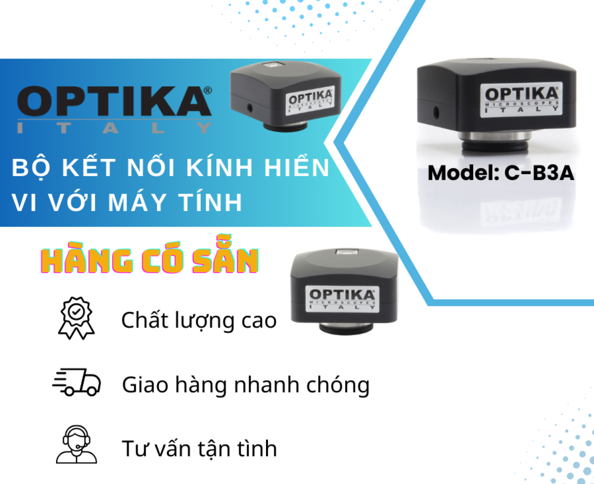 Giới Thiệu Camera Kết Nối Kính Hiển Vi C-B1 và C-B3A của Optika