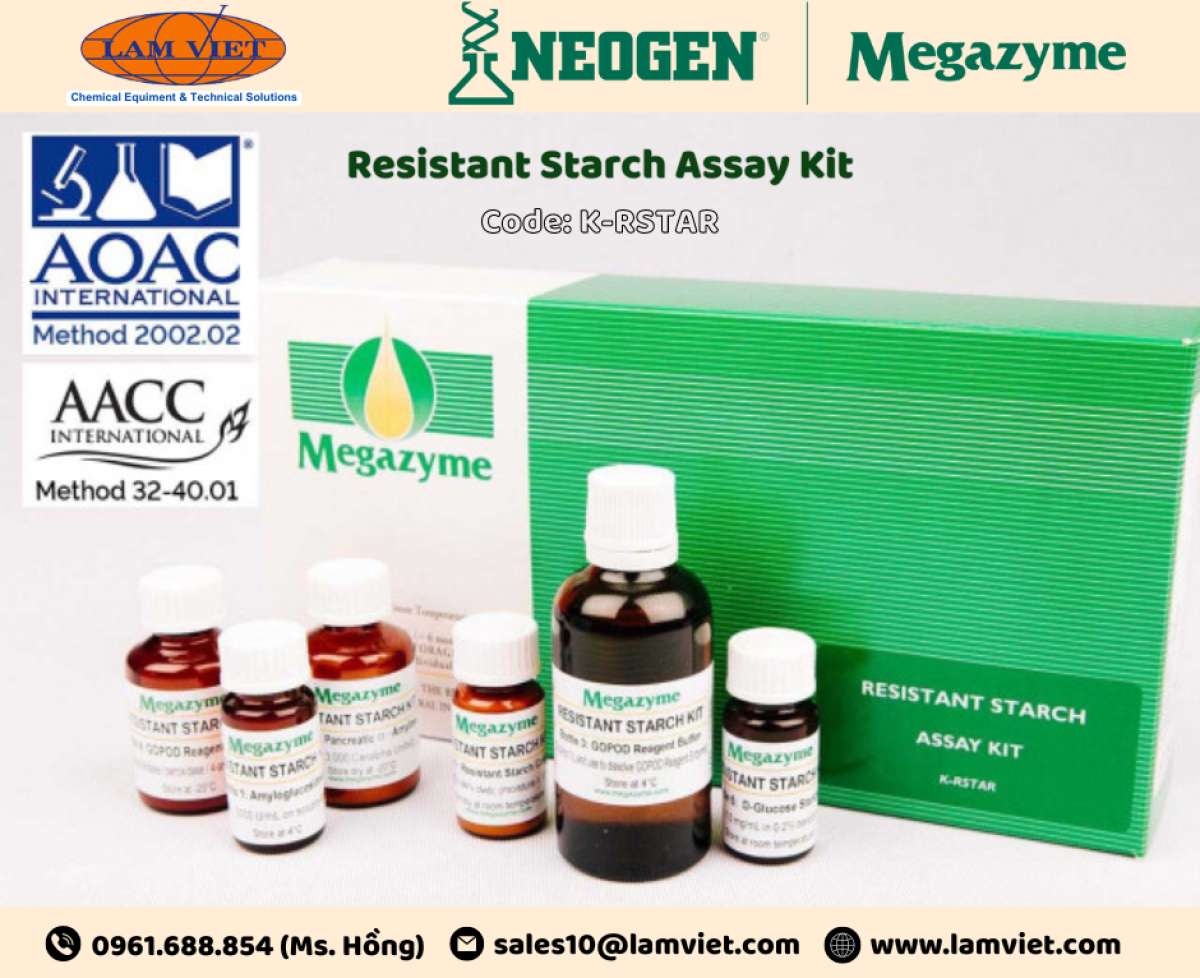 Kit test Tinh bột kháng MEGAZYME - Resistant Starch Assay Kit