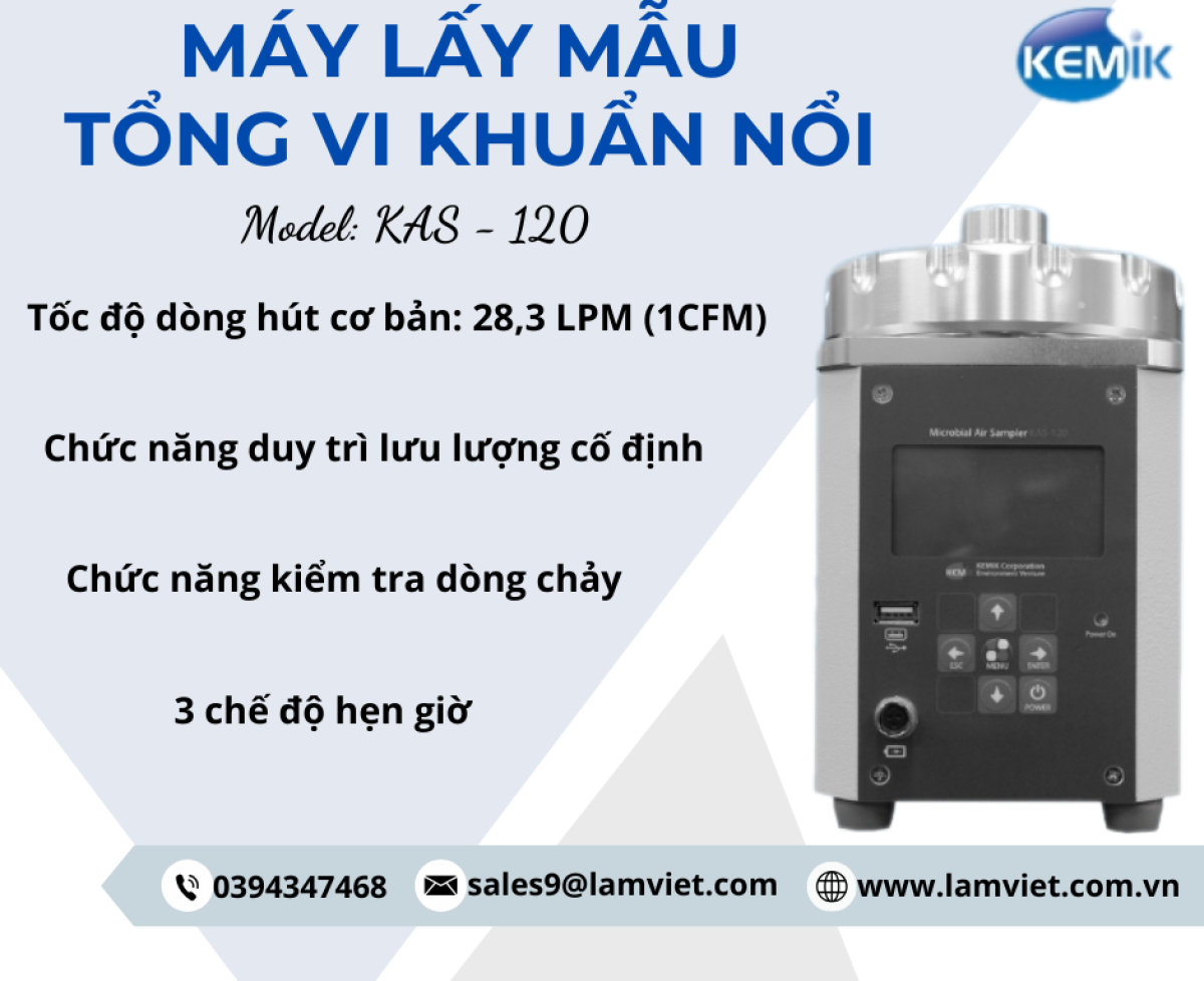 Máy lấy mẫu tổng vi khuẩn nổi