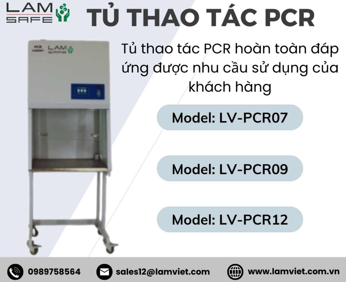 Tủ thao tác PCR Lamsafe