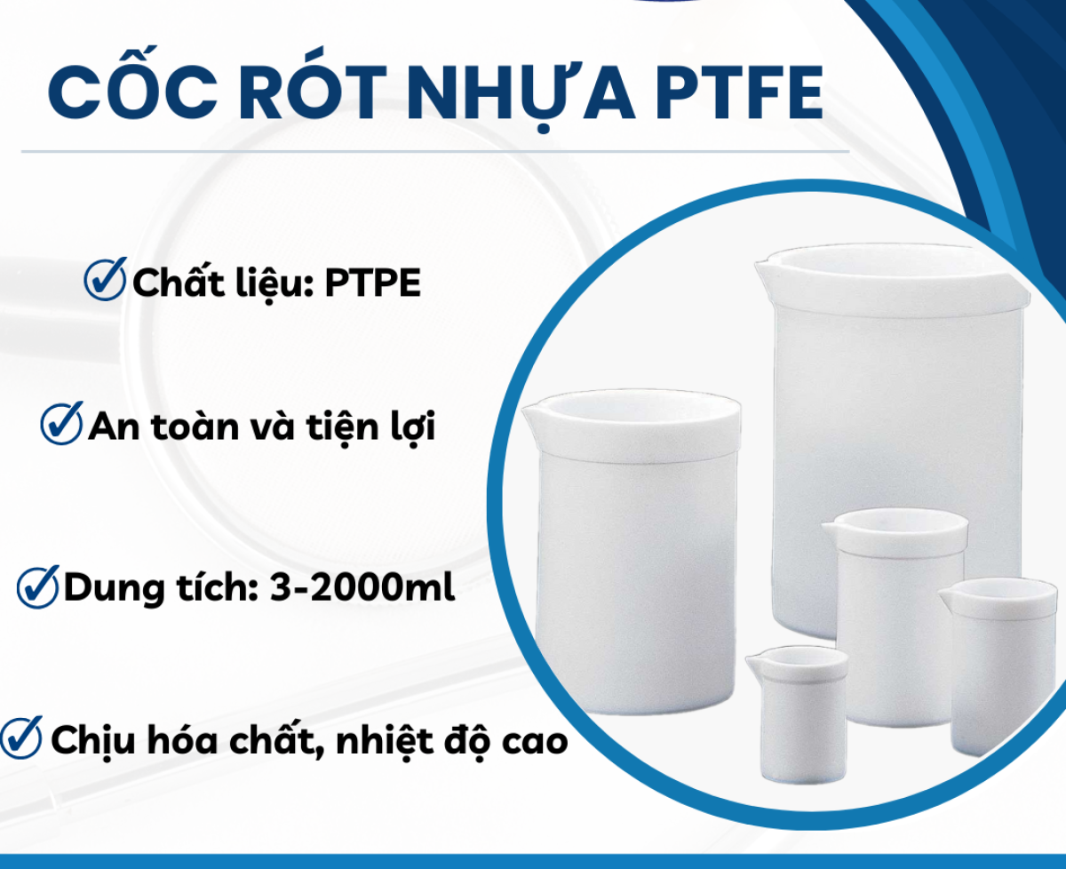 Cốc rót nhựa PTPE Sanplatec Corp