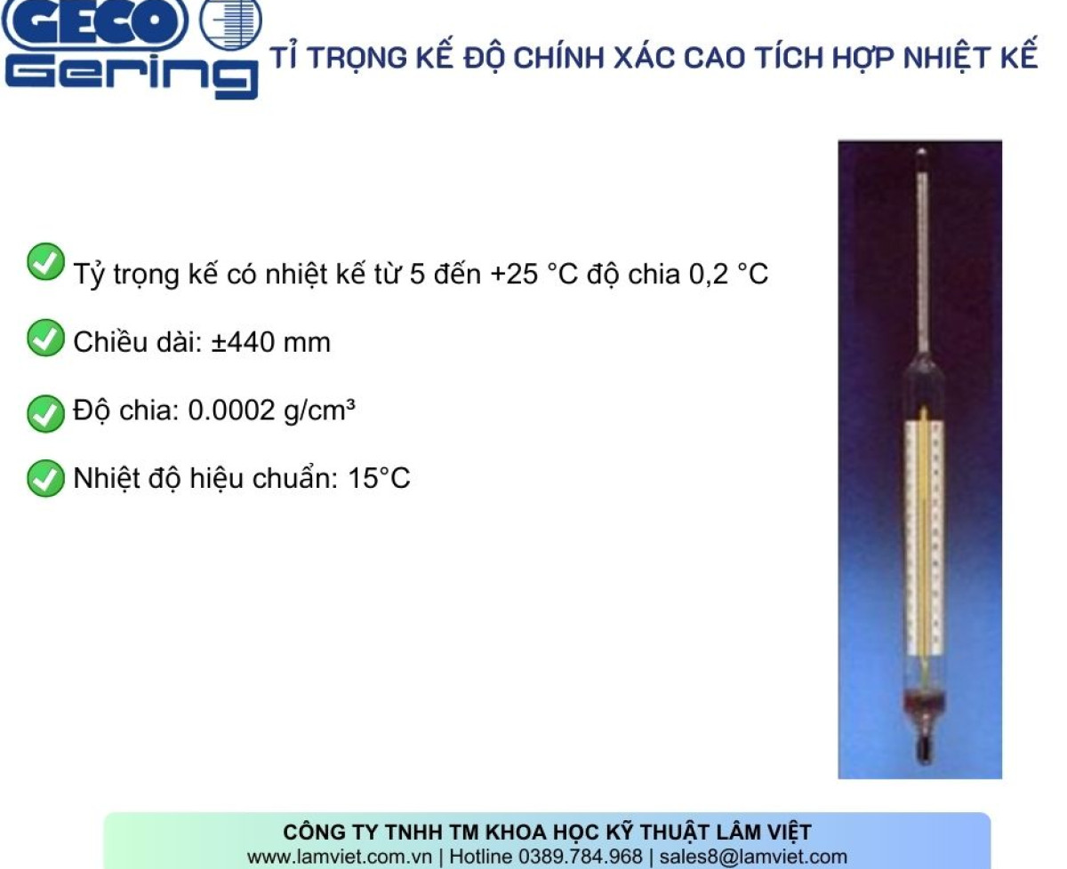 Tỷ Trọng Kế Dầu Mỏ