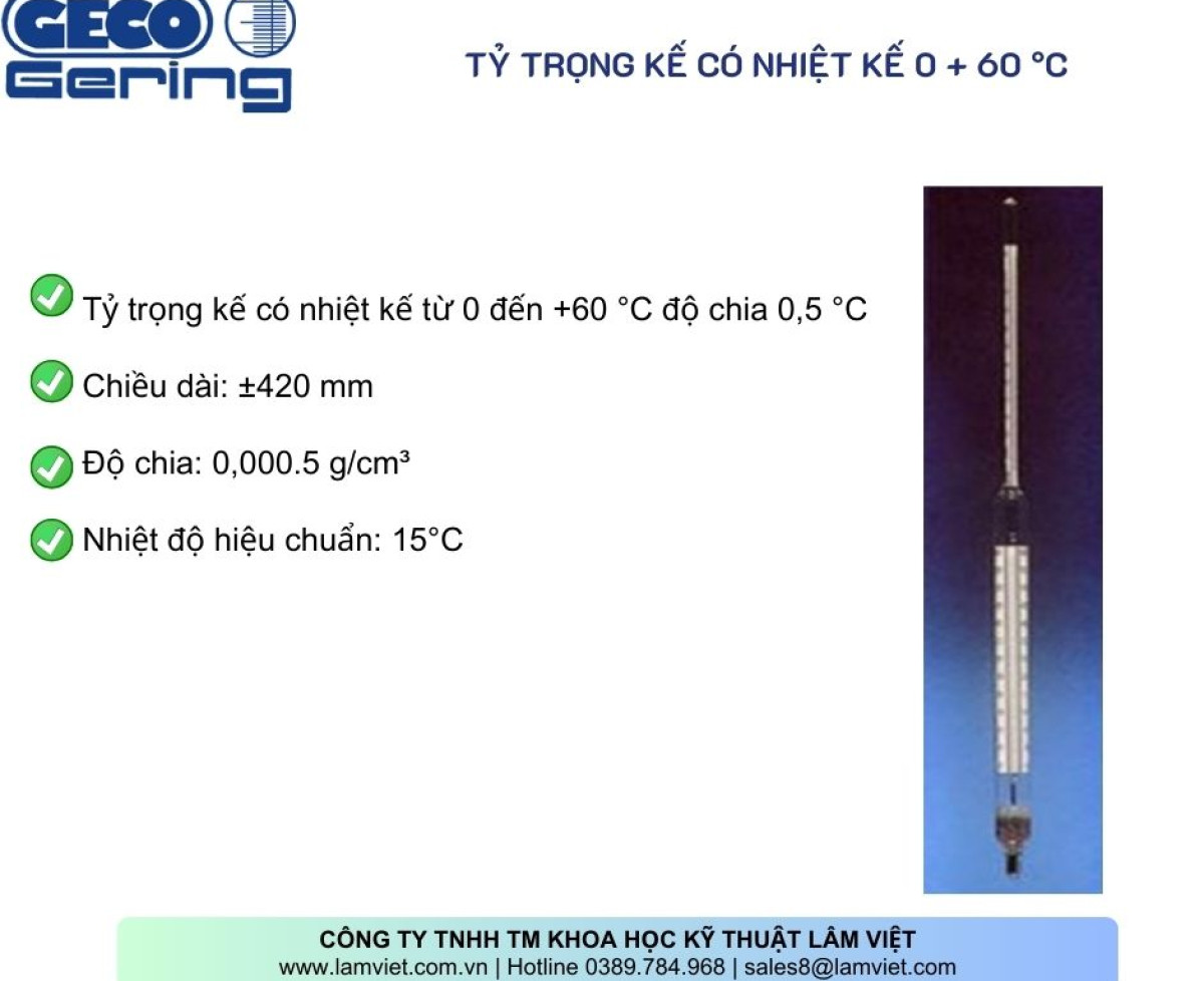 Tỷ Trọng Kế Dầu Mỏ