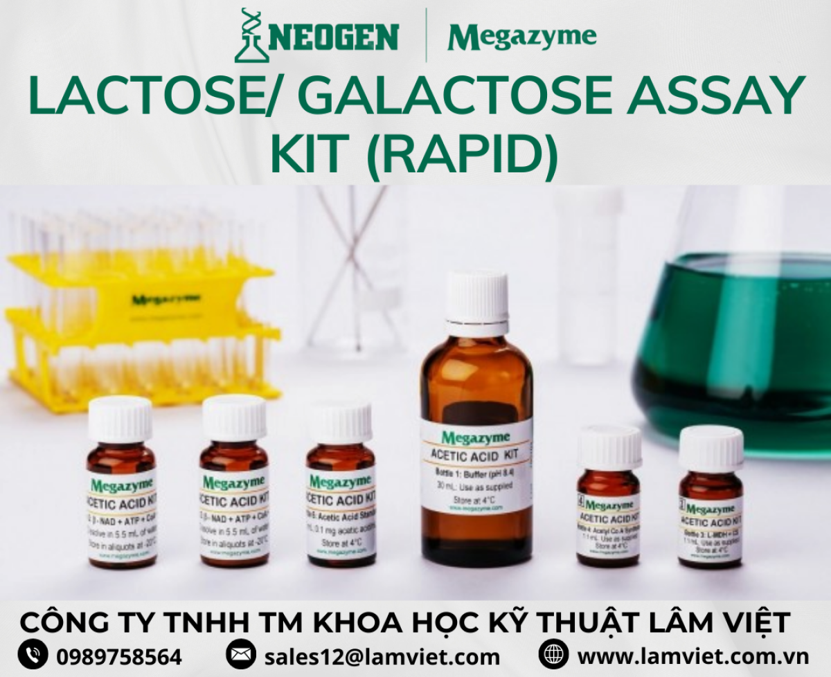 Lactose/ Galactose Assay Kit (Rapid) K-LACGAR