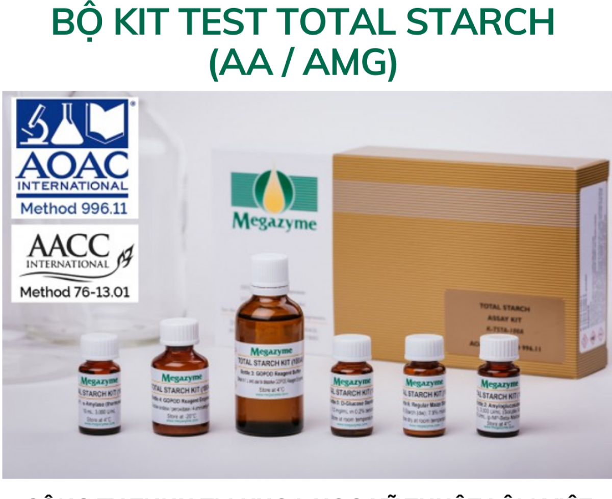 Bộ kit test Total Starch (AA / AMG)