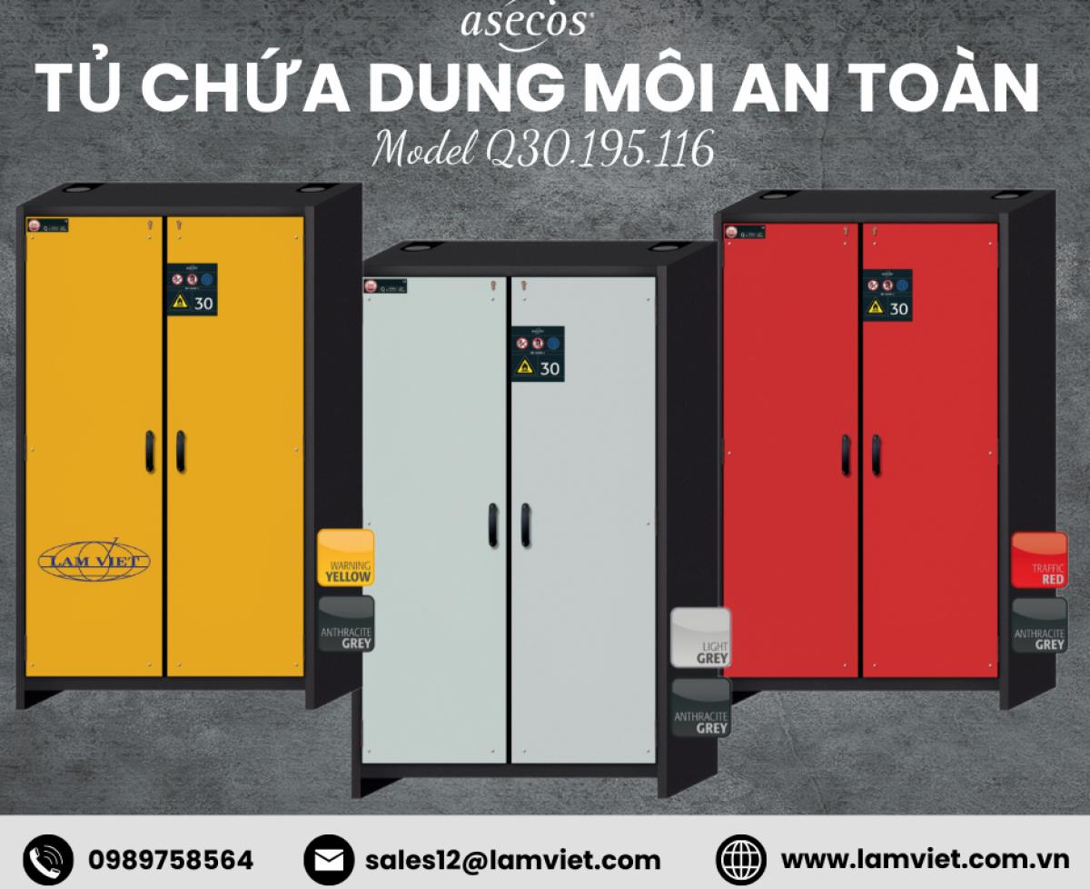 Tủ chứa dung môi an toàn dòng Q-CLASSIC-30