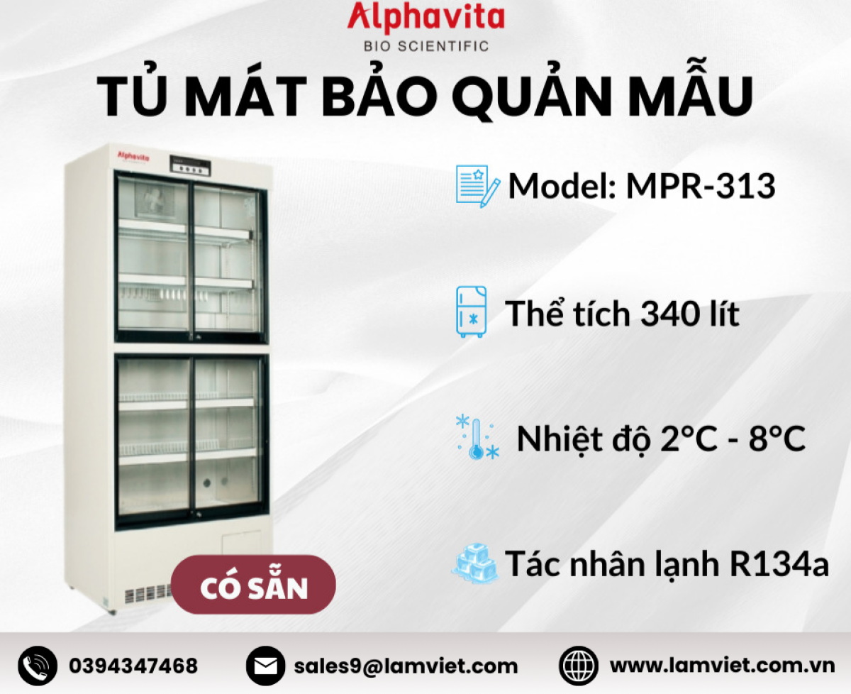 Tủ mát bảo quản mẫu Alphavita