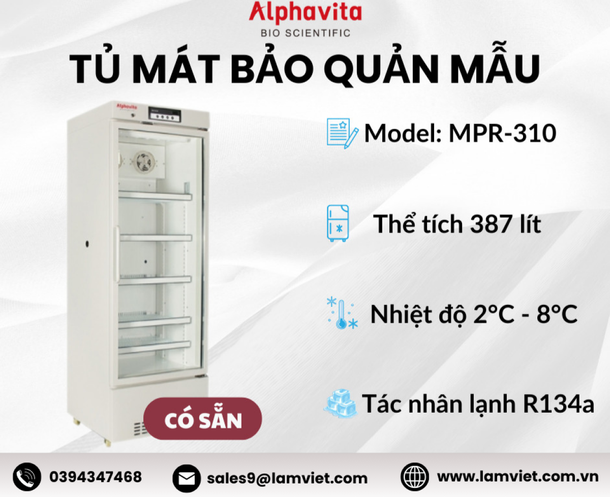 Tủ mát bảo quản mẫu Alphavita