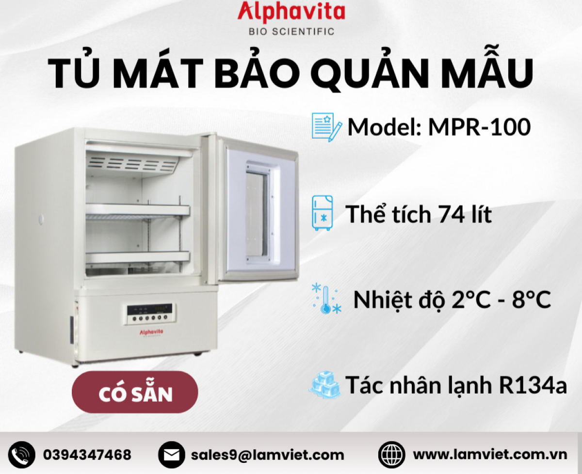 Tủ mát bảo quản mẫu Alphavita