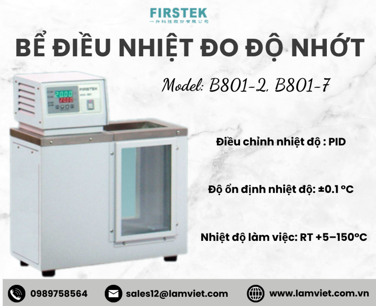 Bể điểu nhiệt đo độ nhớt Firstek