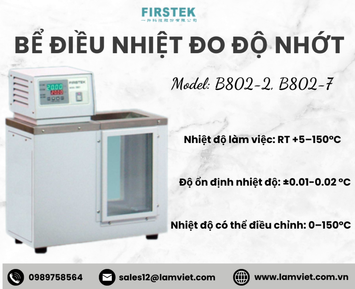 Bể điểu nhiệt đo độ nhớt Firstek