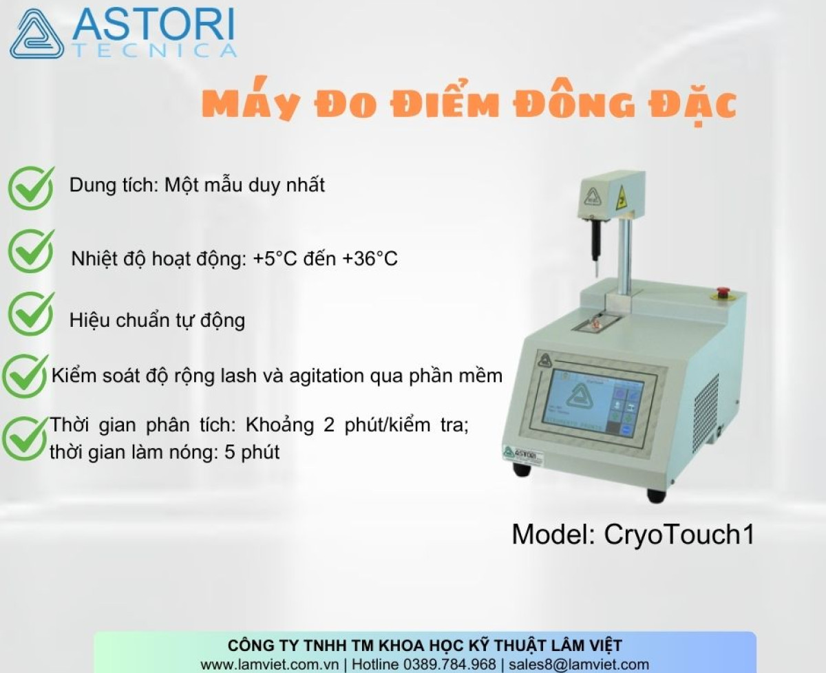 Máy Đo Điểm Đông Đặc CryoTouch1 - ASTOR-ITALY