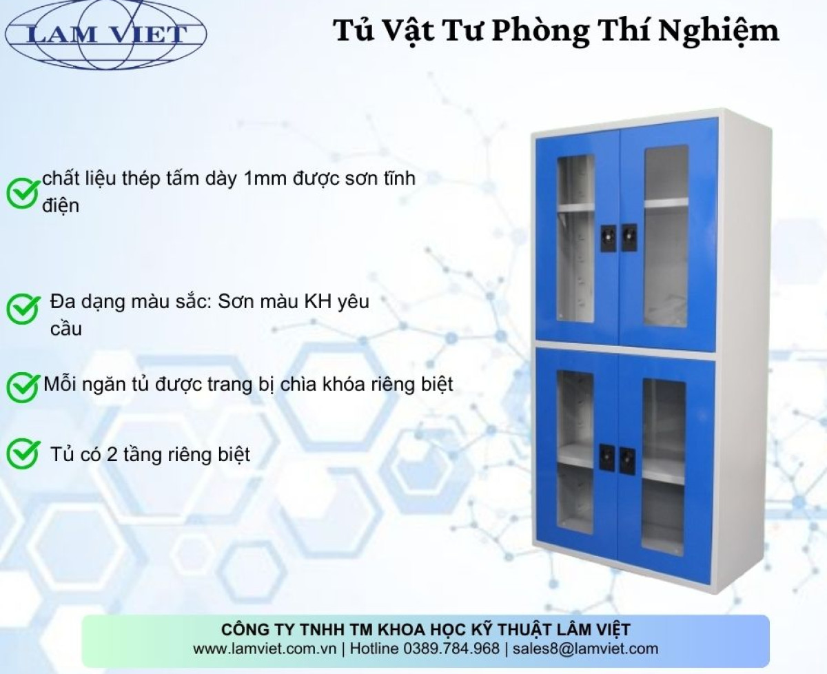 Tủ Chứa Vật Tư Phòng Thí Nghiệm