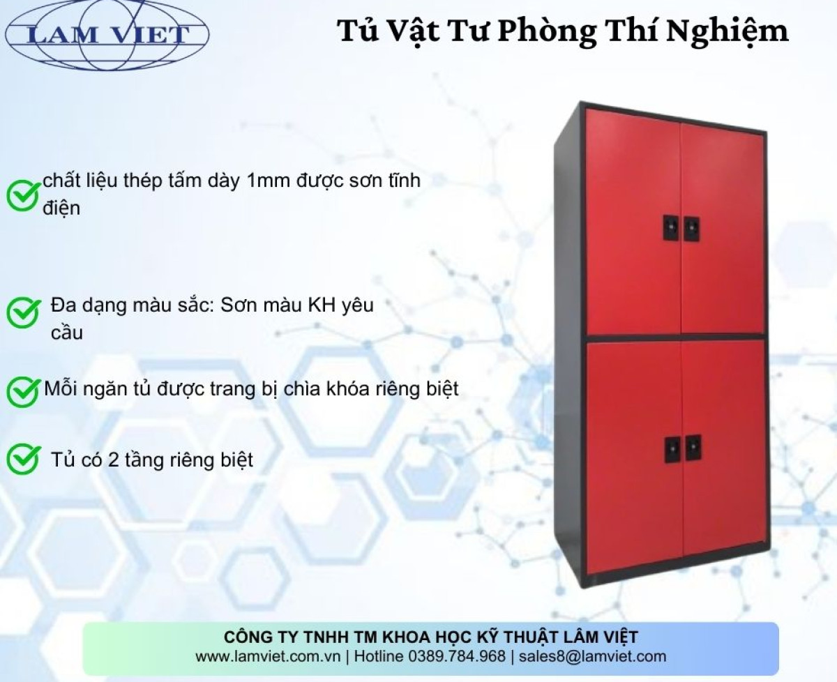 Tủ Chứa Vật Tư Phòng Thí Nghiệm