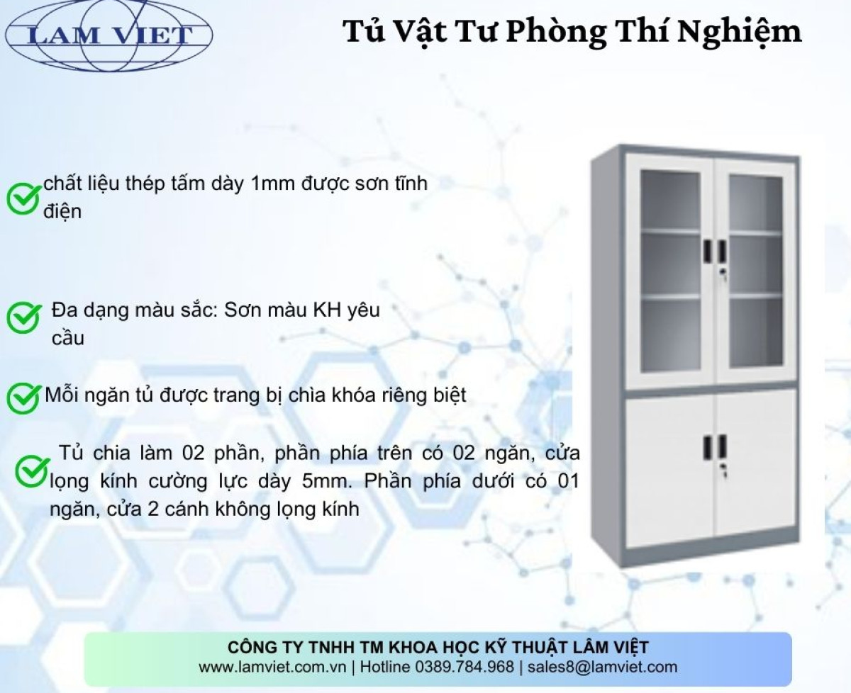 Tủ Chứa Vật Tư Phòng Thí Nghiệm