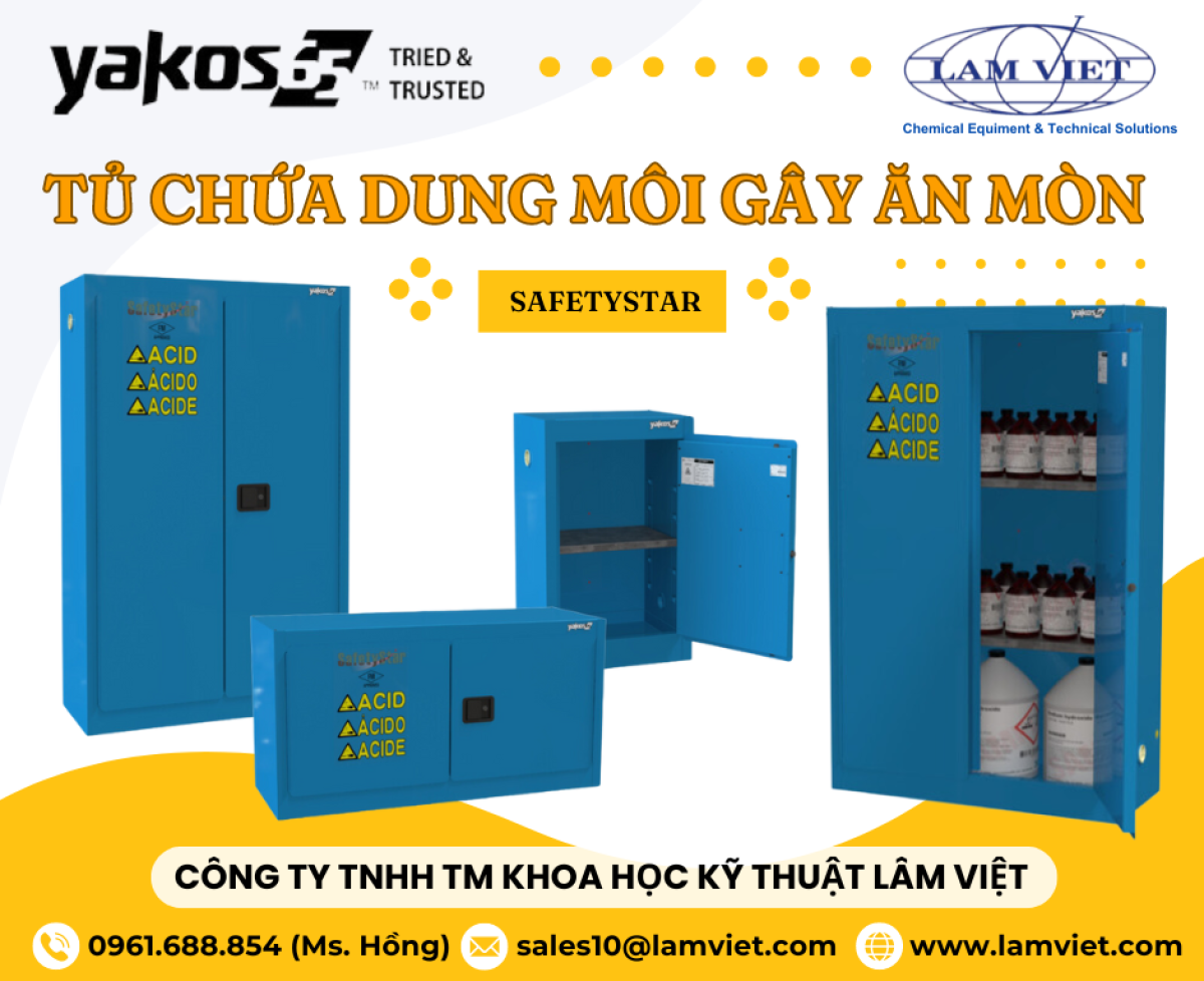 Tủ chứa dung môi gây ăn mòn