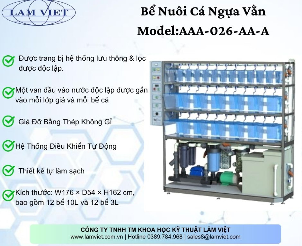 Hệ Thống Nuôi Cá Ngựa Vằn Tự Động