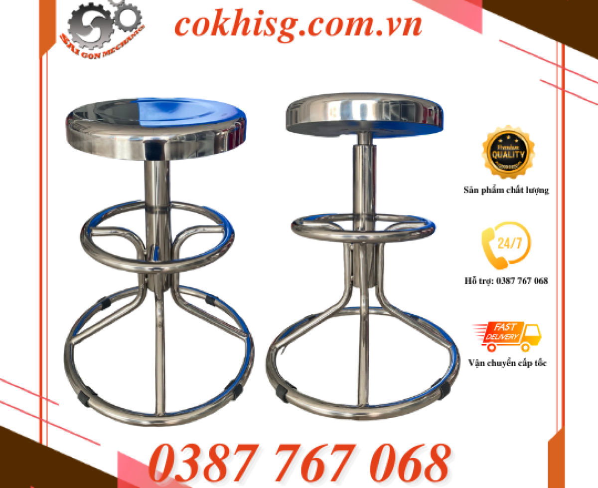 Ghế phòng thí nghiệm inox 304 Hãng sản xuất: CKSG – Việt Nam Model: cksg_9115