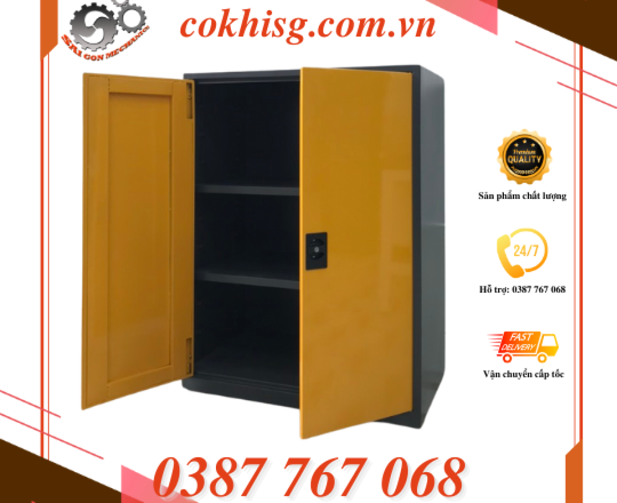 Tủ đựng hóa chất loại 2 cửa Hãng sản xuất: CKSG - Việt Nam Model: cksg_CS12AS