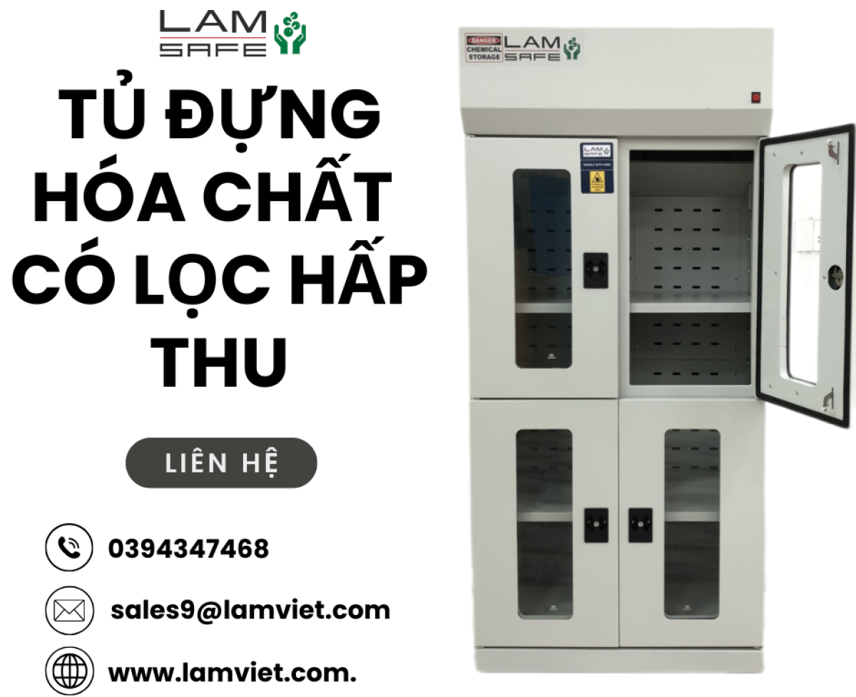 Tủ đựng hóa chất có lọc hấp thu