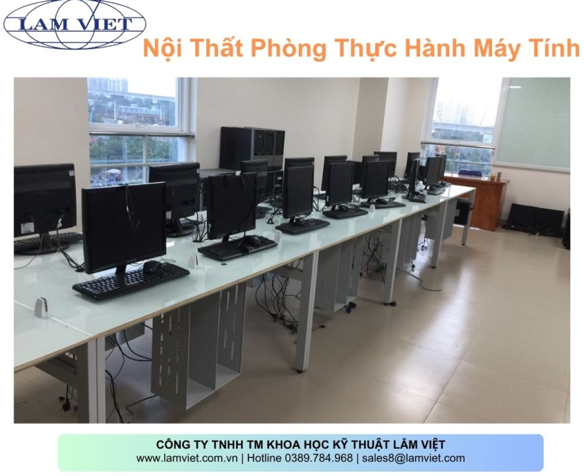 Nội thất phòng thực hành máy tính