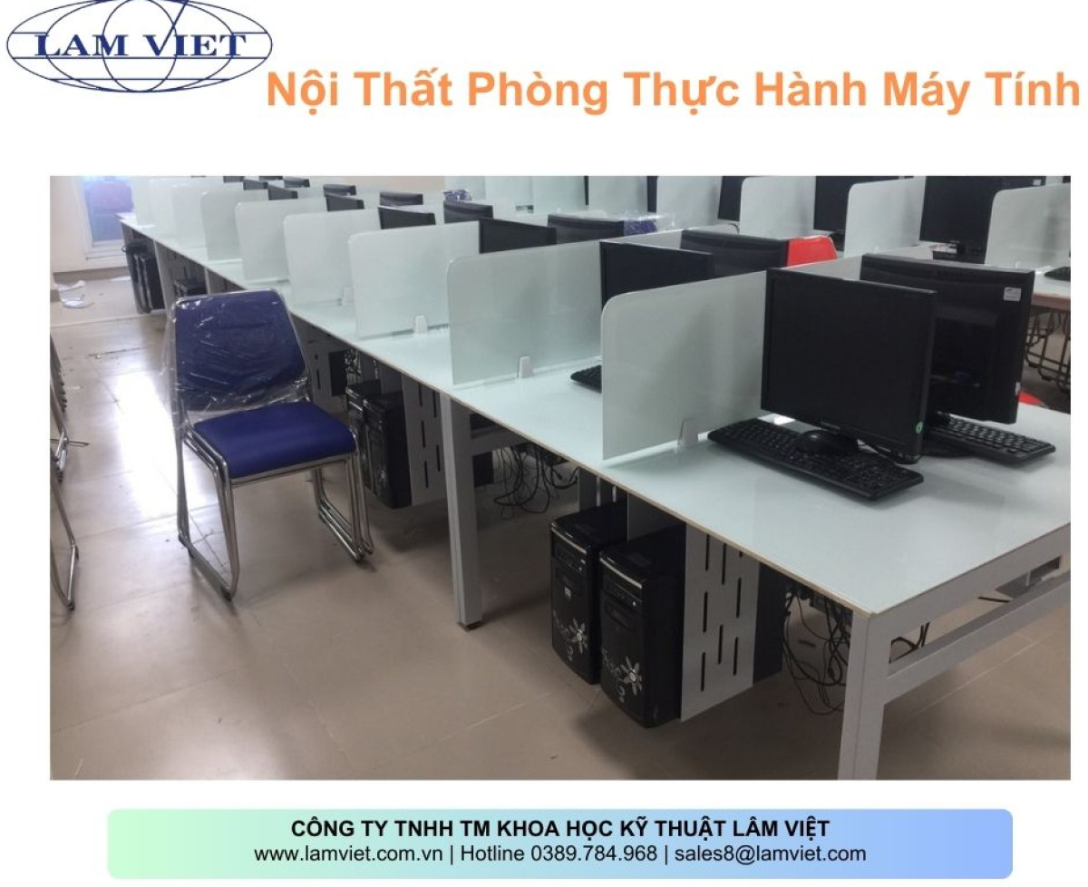 Nội thất phòng thực hành máy tính